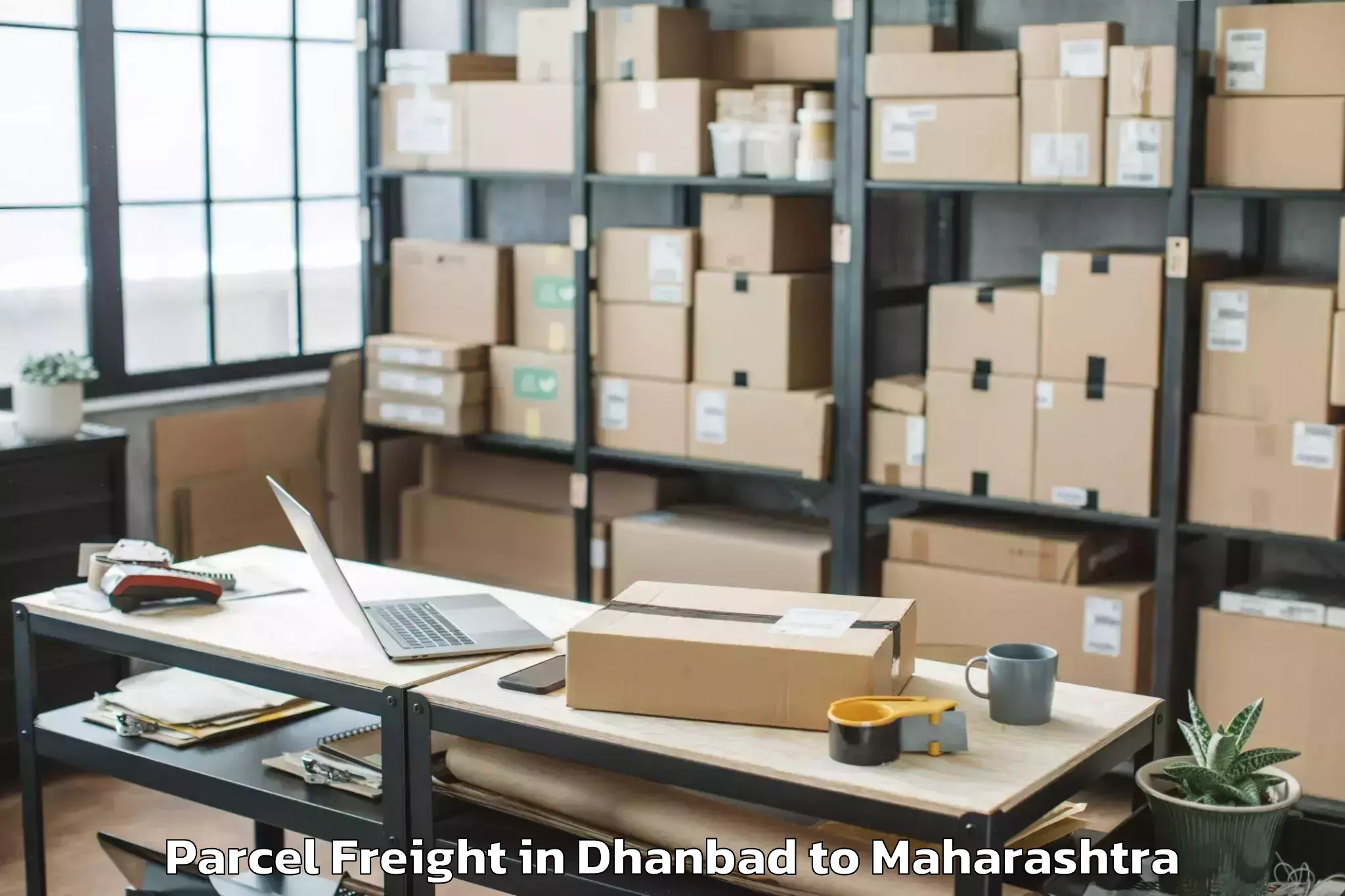 Hassle-Free Dhanbad to Poladpur Parcel Freight